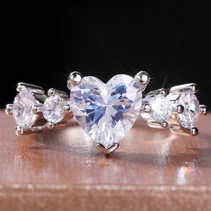 💝New Fashion Exquisite Promise Eternal Love Heart Ring, GPMB1523